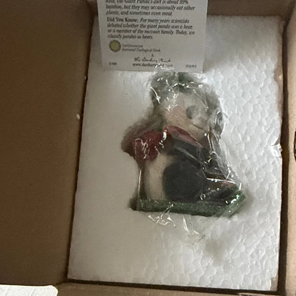 ❤️3 for $15!❤️  Panda Plush Toy with Red and Green Accents